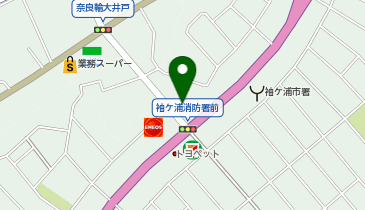 丸亀製麺 袖ケ浦店の地図画像