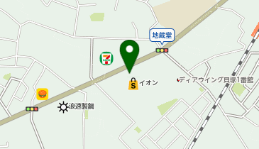 丸亀製麺イオン貝塚の地図画像