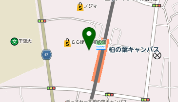 丸亀製麺 ららぽーと柏の葉店の地図画像