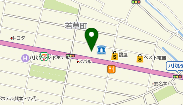 丸亀製麺 八代店の地図画像