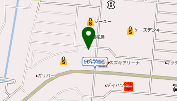 丸亀製麺 つくば研究学園店の地図画像