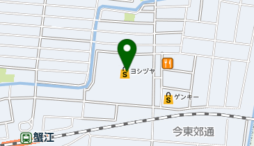 丸亀製麺ヨシヅヤJR蟹江駅前の地図画像