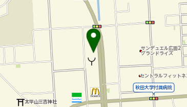 丸亀製麺 秋田広面店の地図画像