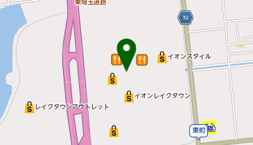 丸亀製麺 レイクタウンmori店の地図画像