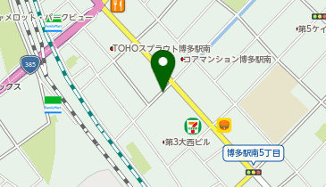 丸亀製麺 博多駅南店の地図画像