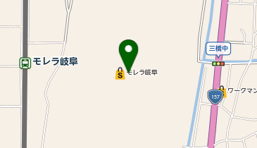 長田本庄軒モレラ岐阜店の地図画像