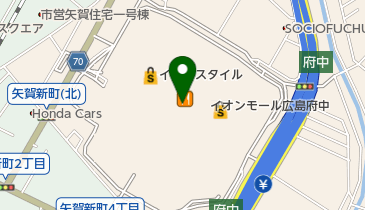 長田本庄軒イオンモール広島府中の地図画像