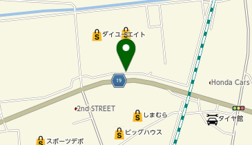 丸亀製麺 一関中里店の地図画像