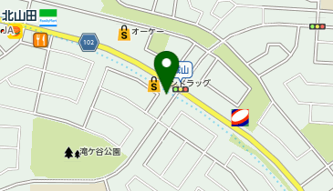 丸亀製麺 横浜北山田店の地図画像