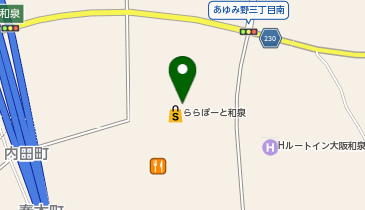 丸亀製麺 ららぽーと和泉店の地図画像