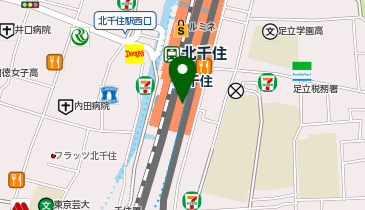 丸亀製麺 EQUiA北千住店の地図画像