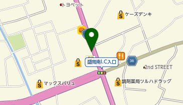 丸亀製麺 アクロスプラザ盛岡店の地図画像