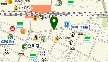 丸亀製麺 立川南口店の地図画像
