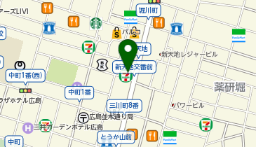 丸亀製麺 広島新天地店の地図画像
