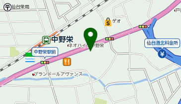 丸亀製麺 仙台中野栄店の地図画像