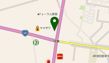 丸亀製麺 東根店の地図画像