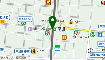 丸亀製麺 草加VARIE店の地図画像