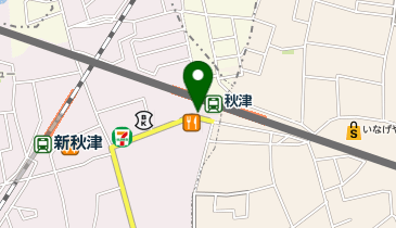 丸亀製麺 エミオ秋津店の地図画像