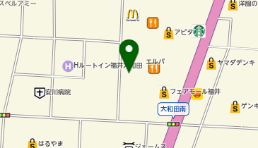 丸亀製麺 フェアモール福井店の地図画像