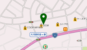 丸亀製麺 大河原店の地図画像