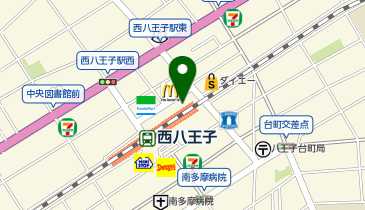 丸亀製麺 セレオ西八王子店の地図画像