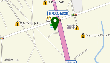 丸亀製麺 鹿嶋宮中店の地図画像