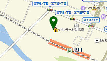 丸亀製麺 イオンモール旭川駅前店の地図画像