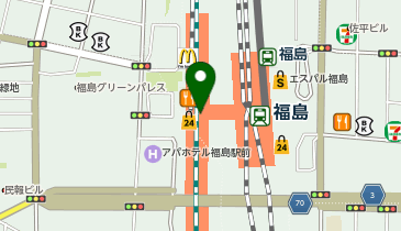 丸亀製麺 福島駅店の地図画像