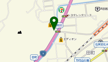 丸亀製麺 浜田店の地図画像