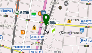 丸亀製麺 豊田市駅店の地図画像