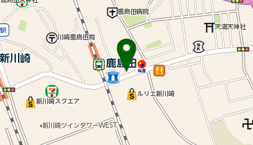 丸亀製麺 鹿島田店の地図画像