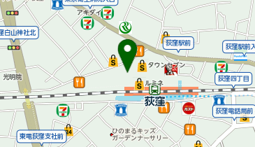 丸亀製麺 荻窪タウンセブン店の地図画像