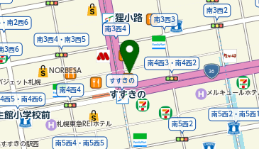 ドコモショップ ススキノ十字街店の地図画像