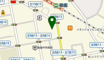 ドコモショップ 桑園店の地図画像
