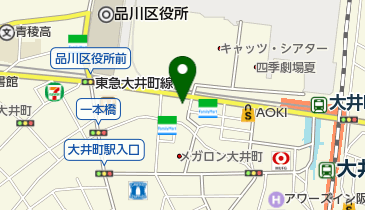 ドコモショップ 大井町店の地図画像