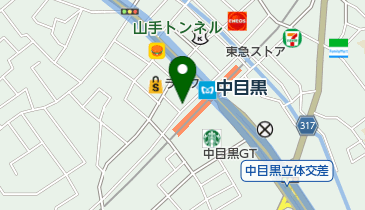 ドコモショップ 中目黒店の地図画像