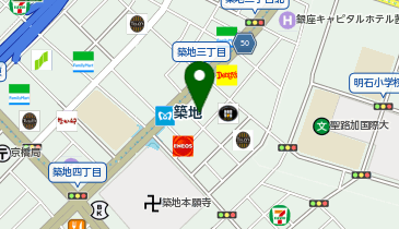 ドコモショップ 築地店の地図画像