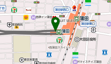 ドコモショップ 東急プラザ蒲田店の地図画像