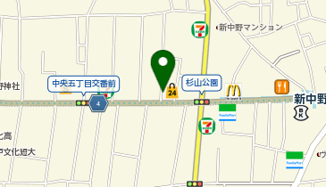 ドコモショップ 新中野店の地図画像