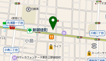 ドコモショップ 新御徒町店の地図画像