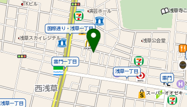 ドコモショップ 浅草店の地図画像
