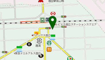 ドコモショップ 国立店の地図画像