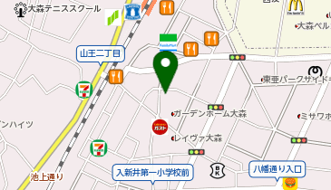 ドコモショップ Luz大森店の地図画像