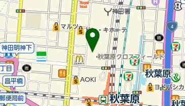 ドコモショップ 秋葉原UDX店の地図画像