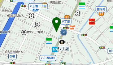 ドコモショップ 八丁堀店の地図画像