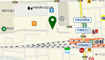 ドコモショップ 中野駅前店の地図画像