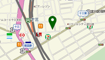 ドコモショップ 十三東口店の地図画像