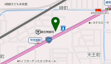 ドコモショップ 高槻店の地図画像