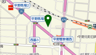 ドコモショップ 平野店の地図画像