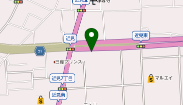 ドコモショップ 近見店の地図画像